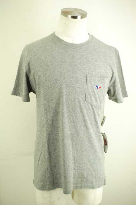 maison kitsune （メゾンキツネ） ワンポイント刺繍ポケットTシャツ メンズ トップス