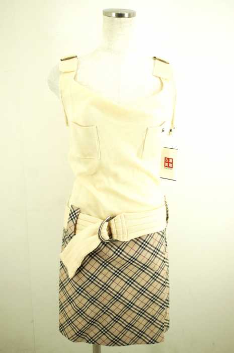 BURBERRY BLUE LABEL （バーバリーブルーレーベル） ニット切り替えワンピース レディース ワンピース
