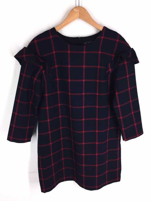 ZARA trafaluc（ザラトラファルック） フリルアームチェックワンピース レディース ワンピース