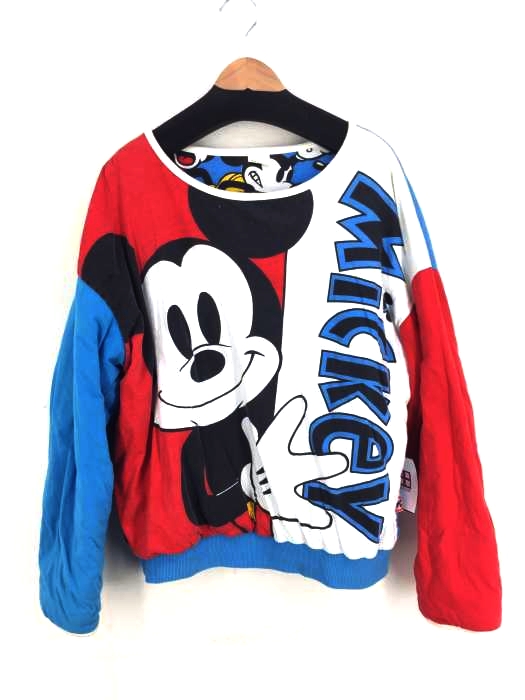 USED古着(ユーズドフルギ) 90S キャラクター 中綿 リバーシブルトレーナー スウェット メンズ トップス