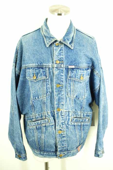 GUESS (ゲス) ウォッシュ加工デニムジャケット メンズ アウター