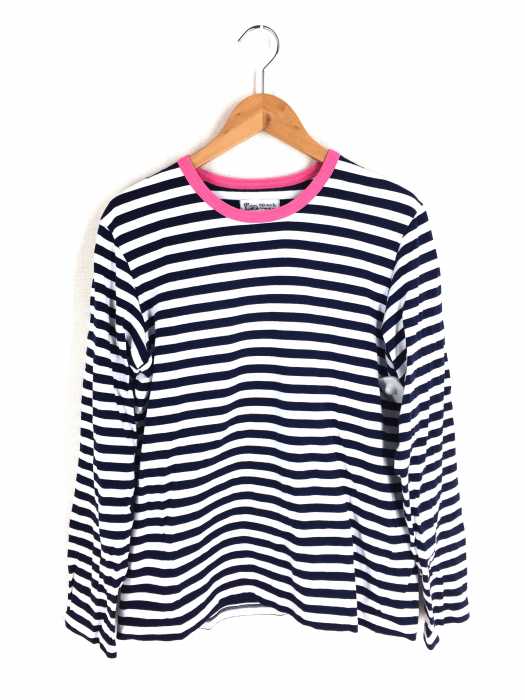 Agnes b.homme （アニエスベーオム） 別注 ボーダークルーネックカットソー メンズ トップス