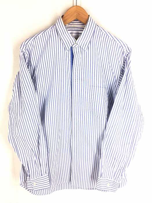 COMME des GARCONS SHIRT(コムデギャルソンシャツ) 07SS ストライプ ボタンホックシャツ メンズ トップス