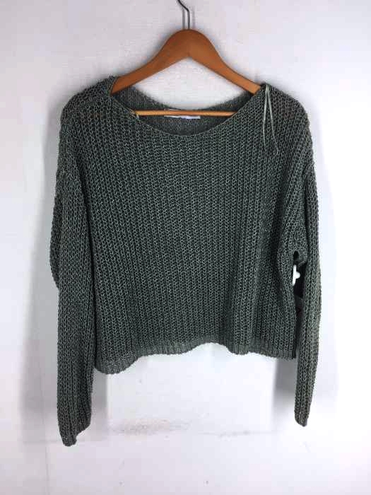 ZARA(ザラ) ナイロン混アクリルニットプルオーバー レディース トップス