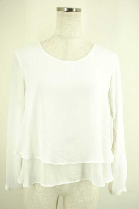 ZARA BASIC （ザラベーシック） シフォンカットソー レディース トップス