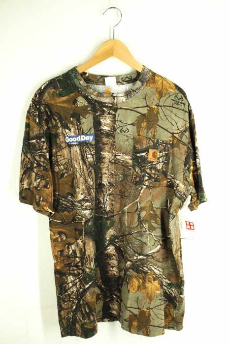 Slon × Carhartt（スロン カーハート） GOOD DAY NEW YORK Pocket Tee Real Tree リアルツリーカモTシャツ ORIGINAL FIT メンズ トップス