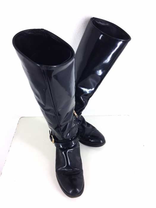 Alexander McQueen（アレキサンダーマックイーン） 装飾チェーン ロングブーツ レディース シューズ