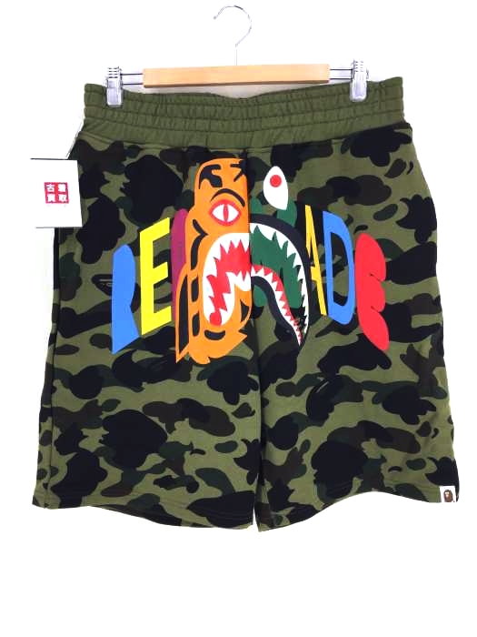 A BATHING APE（アベイシングエイプ） 21SS TIGER SHARK WIDE SWEAT SHORTS メンズ パンツ