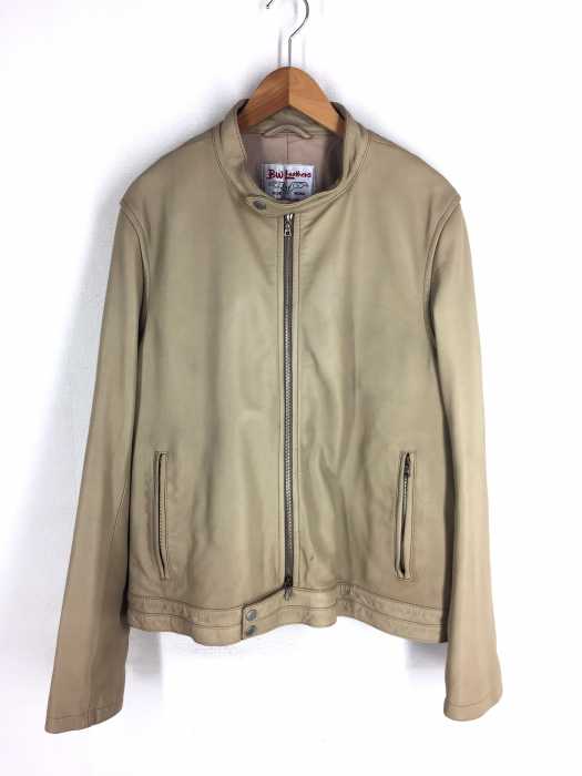 TOMORROWLAND Blue Work（） ラムレザー シングルライダース メンズ アウター