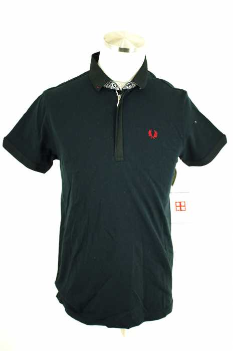FRED PERRY （フレッドペリー） ワンポイント刺繡ハーフジップポロシャツ メンズ トップス