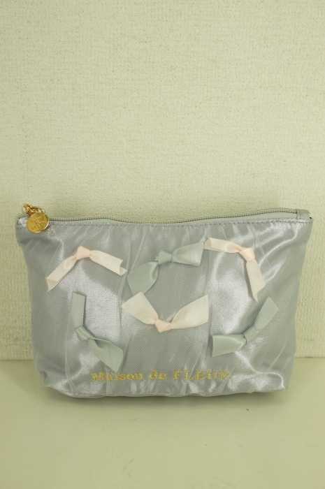 MAISON DE FLEUR （メゾンドフルール） ミニリボンチュールポーチ レディース ファッション雑貨