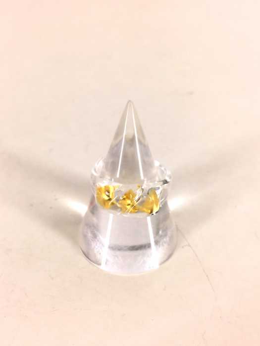 USED古着  （ユーズドフルギ） ガラス製 金箔入り レディース アクセサリー