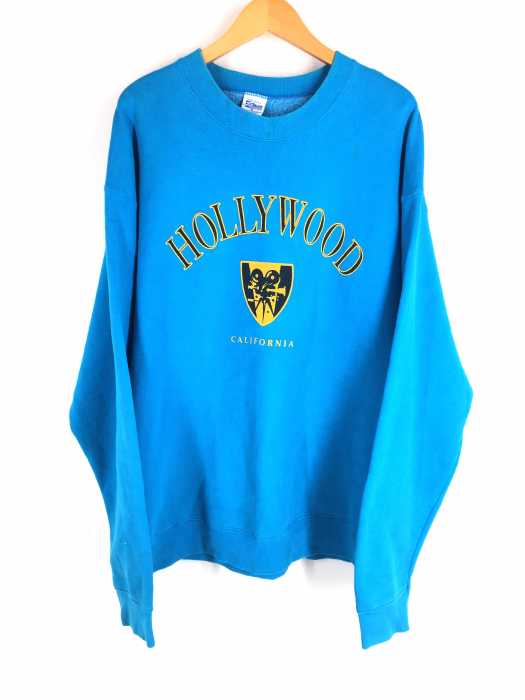 USED古着  （ユーズドフルギ） S ALEM SPORTSWEAR HOLLYWOOD USA製 アーチロゴプリントスウェット メンズ トップス