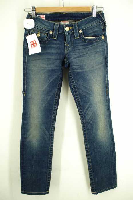 TRUE RELIGION （トゥルーレリジョン） ラインストーン付スキニーデニムパンツ レディース パンツ