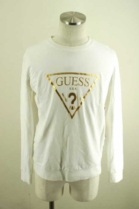 GUESS (ゲス) ロゴプリントスウェットトップス メンズ トップス