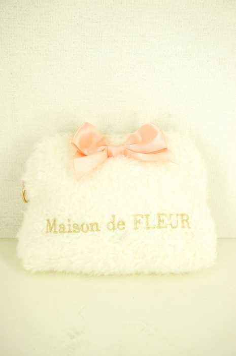MAISON DE FLEUR×MARY (メゾンドフルール×メリー) コラボファーポーチ レディース ファッション雑貨