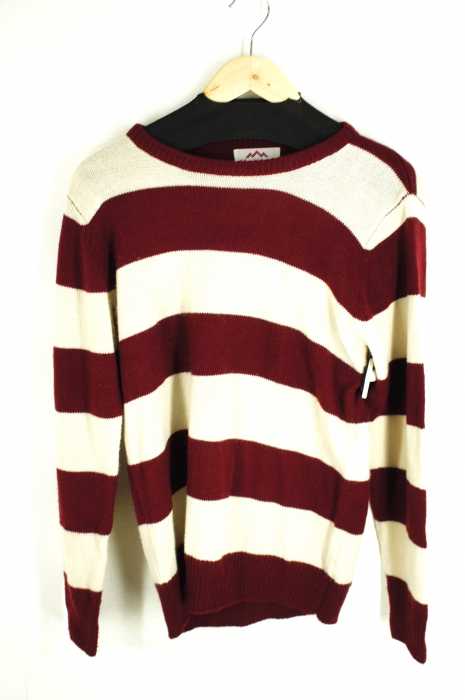 Healthknit（ヘルスニット） ボーダークルーネックニット メンズ トップス