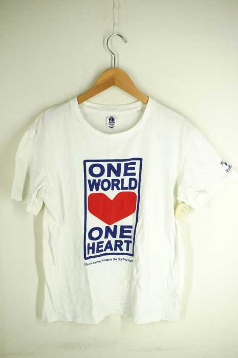 HOLLYWOOD RANCH MARKET（ハリウッドランチマーケット） ONE WORLD ONE HEART プリントTシャツ メンズ トップス