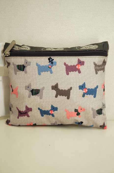LeSportsac (レスポートサック) 犬柄セットポーチ レディース ファッション雑貨