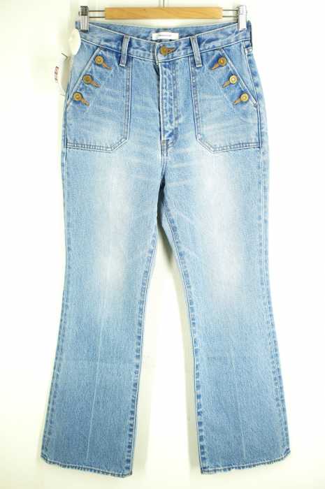 moussy （マウジー） BUTTON DESIGN FLARE DENIM レディース パンツ