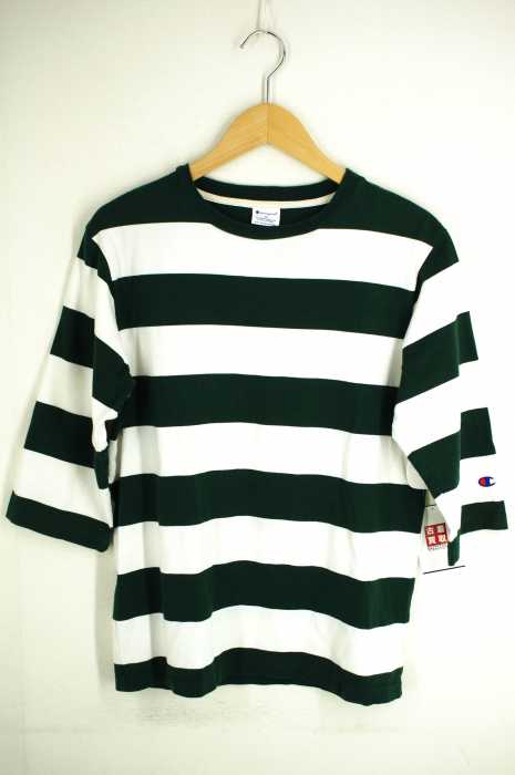 Champion （チャンピオン） ボーダー七分丈シャツ レディース トップス