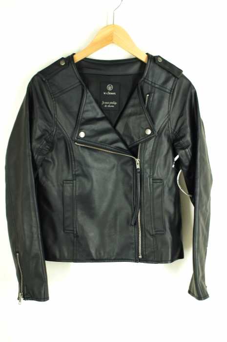w closet （ダブルクローゼット） エコレザーライダース レディース アウター