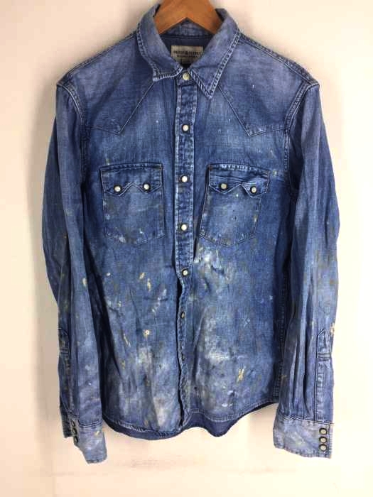 DENIM&SUPPLY RALPH RAUREN（デニムアンドサプライラルフローレン） ペインティングデニムシャツ メンズ トップス