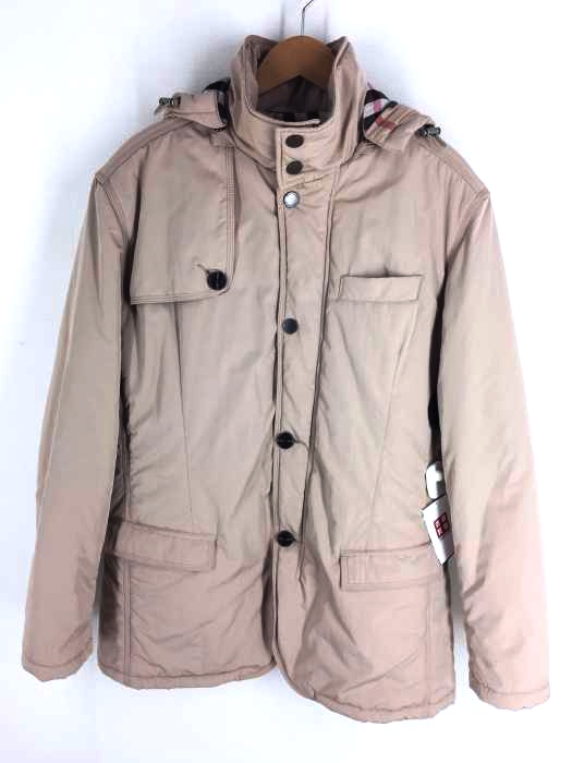 BURBERRY LONDON（バーバリーロンドン） ノバチェック フード付き中綿コート メンズ アウター