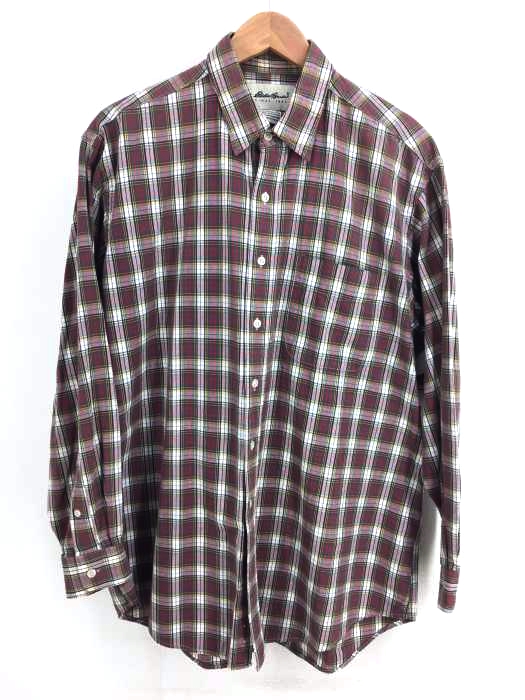 Eddie Bauer（エディーバウアー） 90S チェック柄 長袖ボタンシャツ メンズ トップス