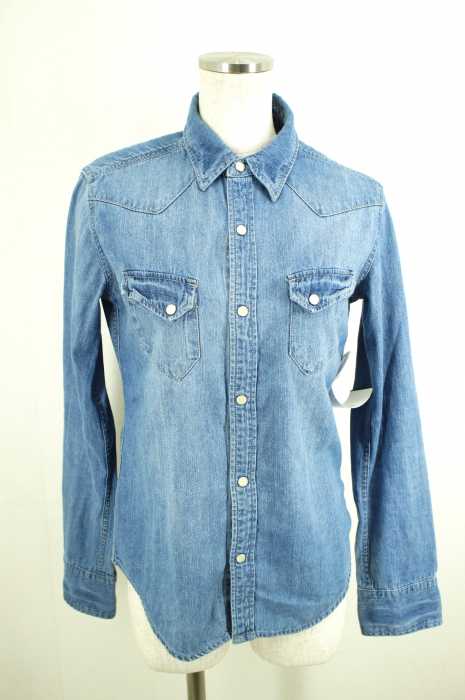 AZUL by moussy （アズールバイマウジー） 6.2OZウエスタンヨーク長袖シャツ レディース トップス