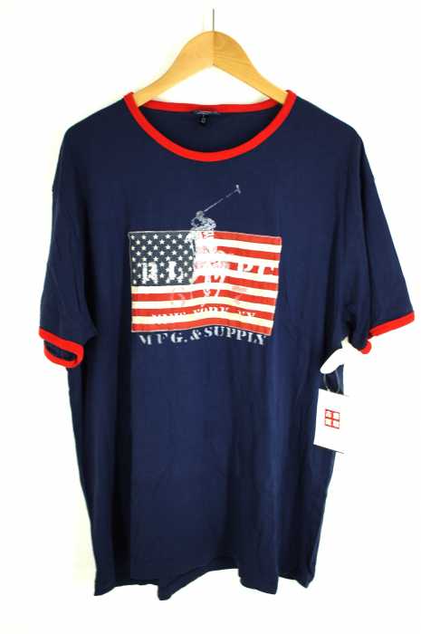 Polo by RALPH LAUREN （ポロバイラルフローレン） 星条旗プリント リンガーシャツ メンズ トップス