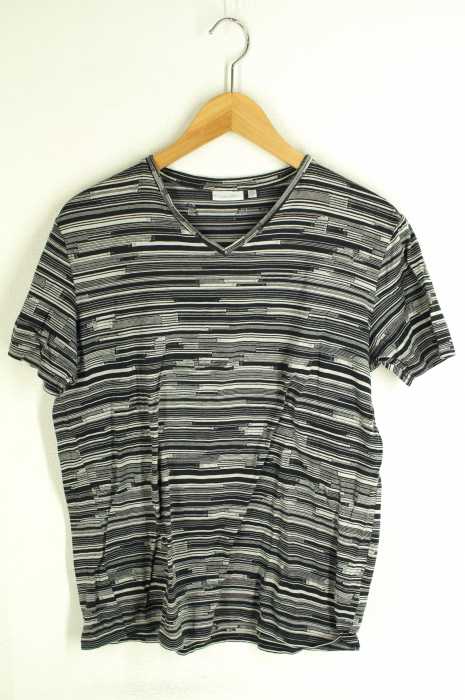 CALVIN KLEIN （カルバンクライン） 総柄VネックTシャツ メンズ トップス