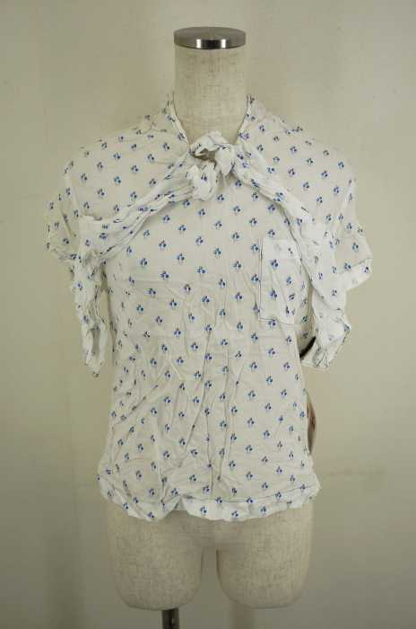 tricot COMME des GARCONS(トリココムデギャルソン) AD2011 バックボタン総柄デザイントップス レディース トップス