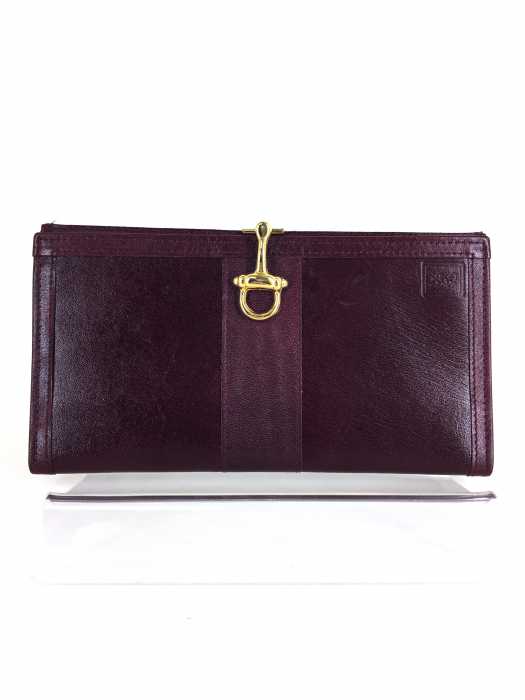 Yves Saint Laurent (イヴサンローラン) レザー長財布 小銭入れ ゴールド金具 レディース 財布・ケース