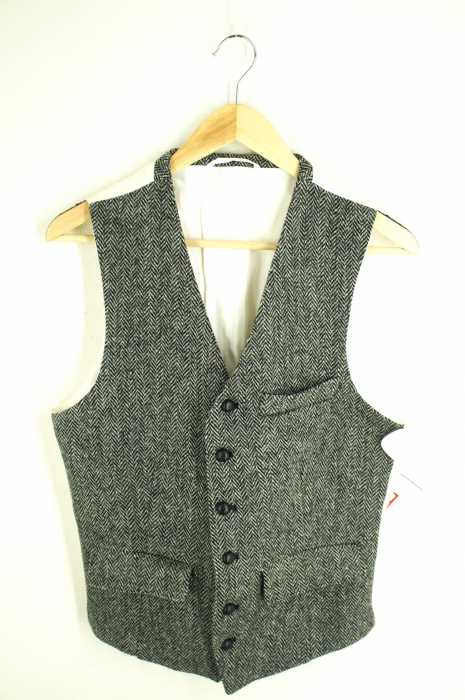 UNIVERSAL LANGUAGE×Harris Tweed（ユニバーサルランゲージハリスツイード） ツイード切替 メンズ トップス