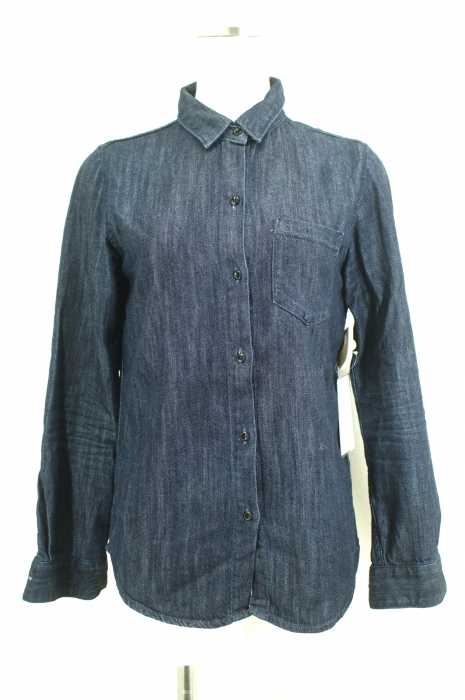 Spick and Span （スピックアンドスパン） 15SS BLUE インディゴ染めデニムシャツ レディース トップス