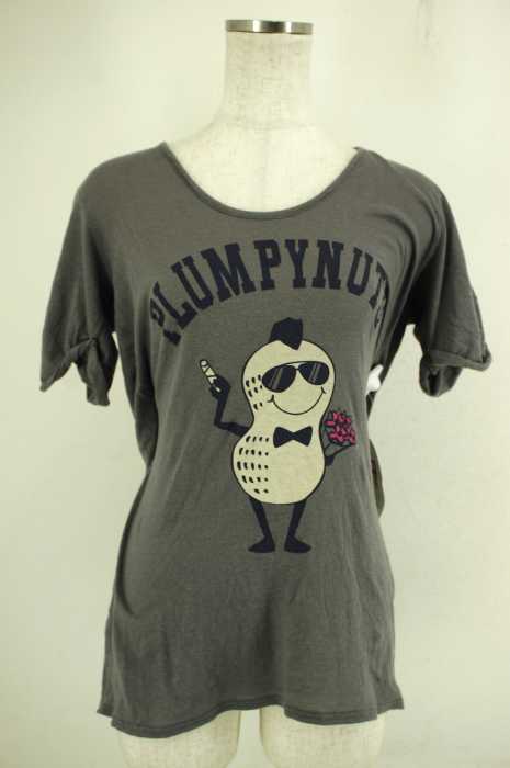 plumpynuts (プランピーナッツ) バックオープンプリントトップス レディース トップス