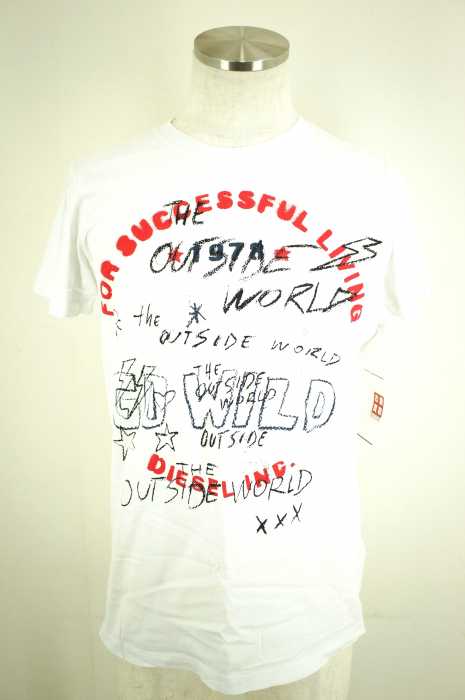 DIESEL （ディーゼル） 半袖プリントtシャツ メンズ トップス
