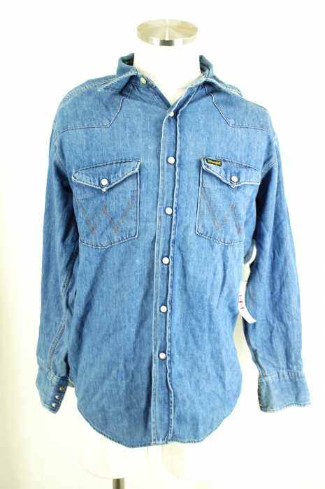 Wrangler （ラングラー） スナップボタンウエスタンデニムシャツ メンズ トップス
