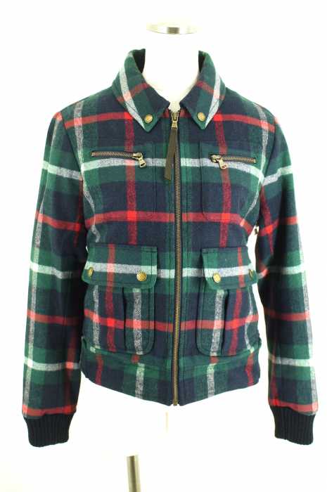 TOMMY HILFIGER （トミーヒルフィガー） チェック柄ウールジャケット レディース アウター