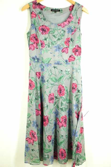 LAURA ASHLEY （ローラアシュレイ） ノースリーブ花柄ワンピース レディース ワンピース