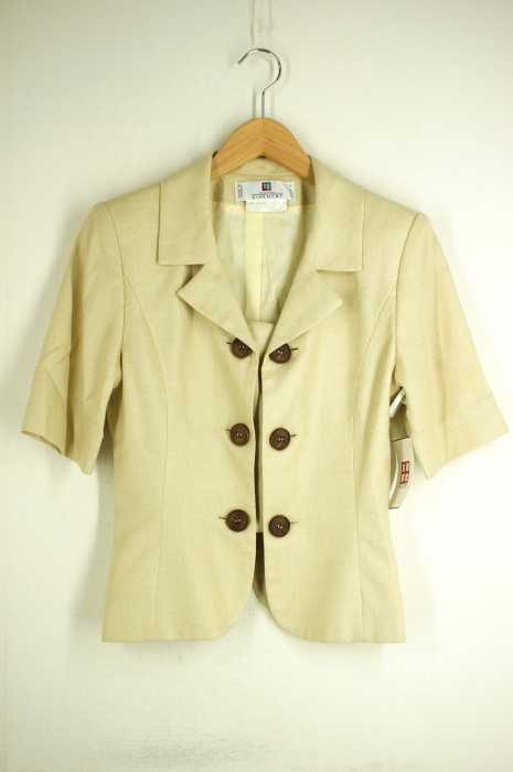 GIVENCHY(ジバンシィ) フランス製 OLD GIVENCHY ビンテージ VINTAGE リネン混ジャケット レディース アウター