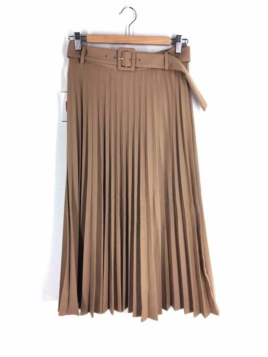 ZARA（ザラ） ベルト付き アコーディオンプリーツスカート レディース スカート