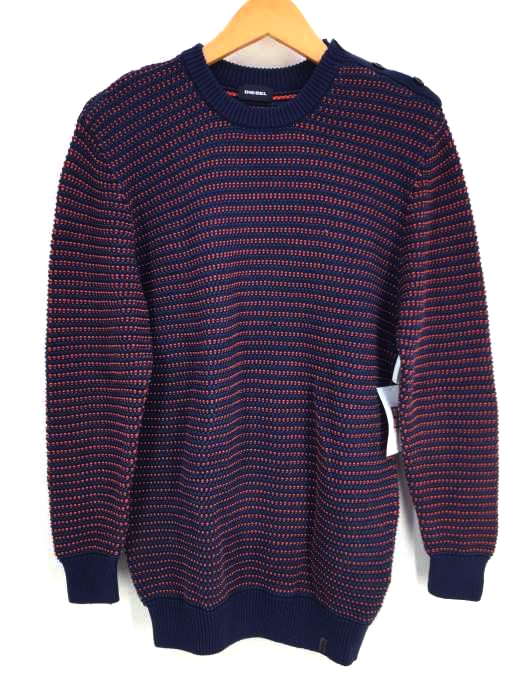 DIESEL（ディーゼル） ショルダーボタンニットプルオーバー メンズ トップス