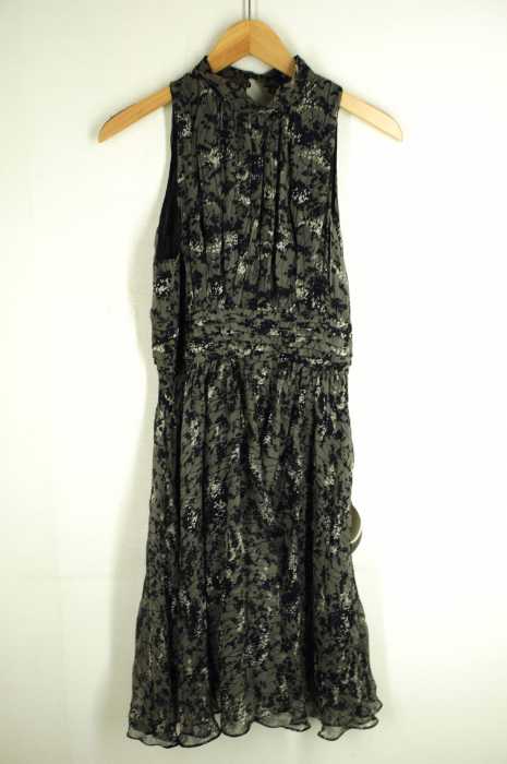 ZARA BASIC （ザラベーシック） 総柄シフォンワンピース レディース ワンピース