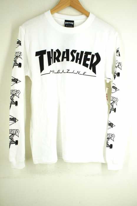 THRASHER（スラッシャー） MAG MULTI-C マグロゴ 袖プリント Tシャツ メンズ トップス