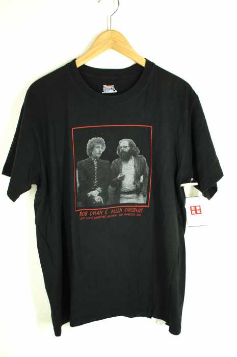 USED古着  （ユーズドフルギ） BOB DYLAN ALLEN GINSBERG ボブディラン アレンギンズバーグ HANES BEEFY メンズ トップス