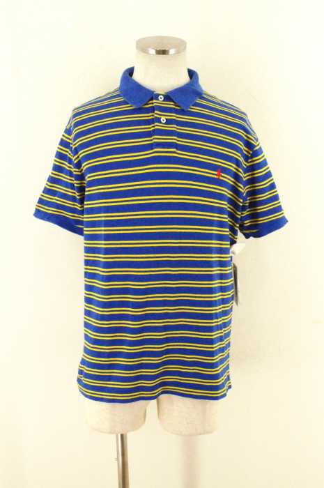 Polo by RALPH LAUREN （ポロバイラルフローレン） CUSTOM FIT  ボーダー柄ポニーロゴポロシャツ メンズ トップス