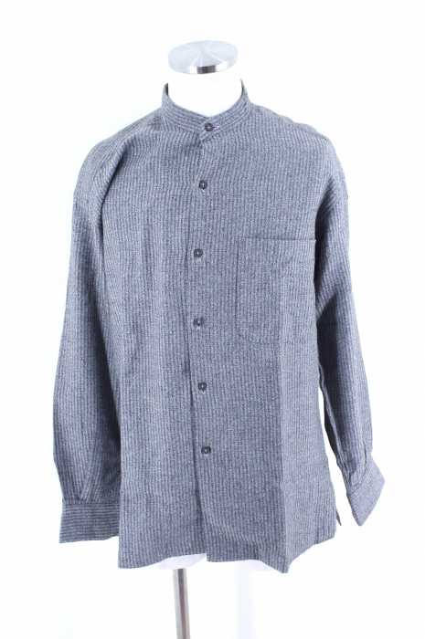 MEN'S TENORAS （） ストライプ柄コットンスタンドカラーシャツ メンズ トップス
