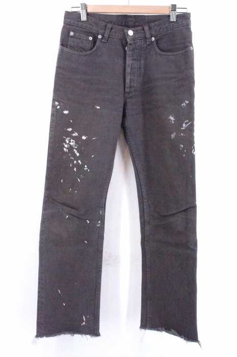 HELMUT LANG (ヘルムートラング) カットオフペンキ加工5Pデニムパンツ メンズ パンツ